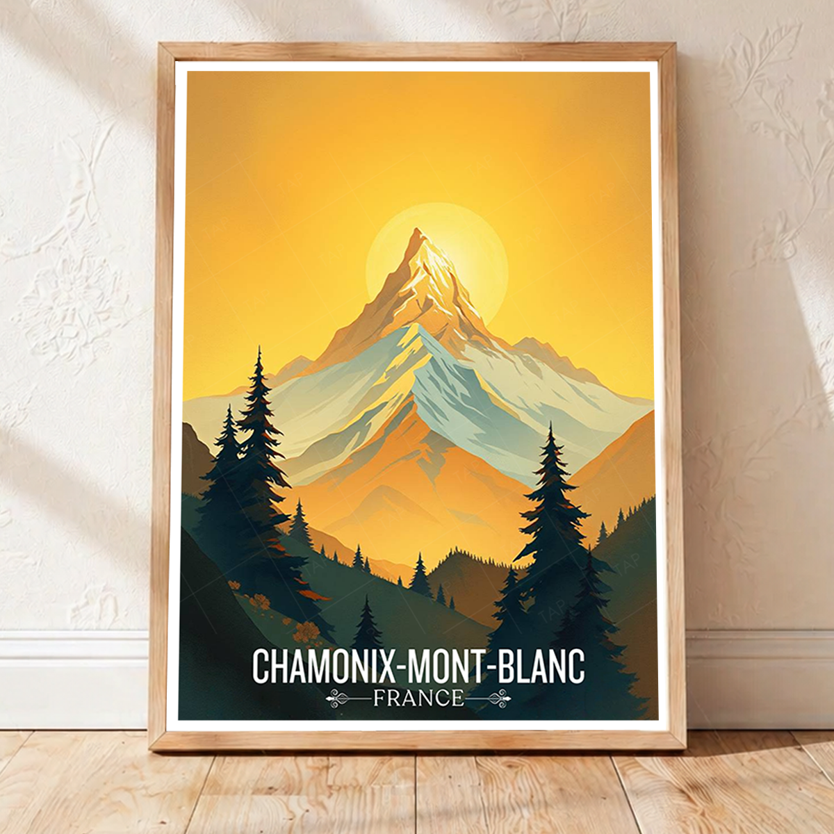 Chamonix - France - Travel Art Wall Deco Poster - Art Print - Travel Art Poster