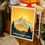 Chamonix - France - Travel Art Wall Deco Poster - Art Print - Travel Art Poster