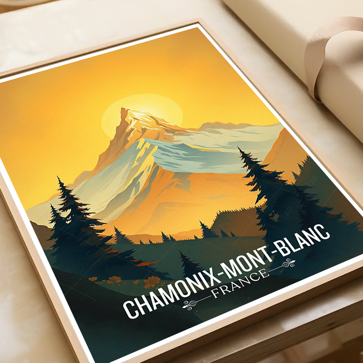 Chamonix - France - Travel Art Wall Deco Poster - Art Print - Travel Art Poster