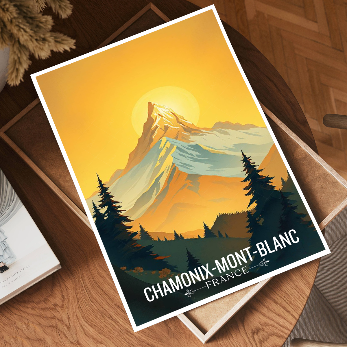 Chamonix - France - Travel Art Wall Deco Poster - Art Print - Travel Art Poster