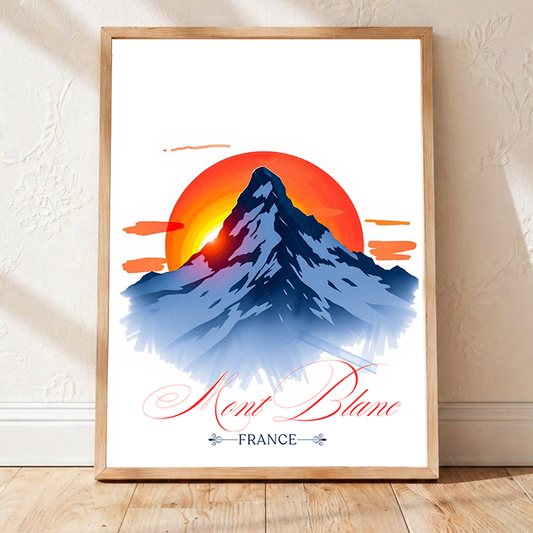 Cham - France - Travel Art Wall Deco Poster - Art Print - Travel Art Poster