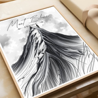 The White Lady Chamonix - France - Travel Art Wall Deco Poster - Art Print - Travel Art Poster
