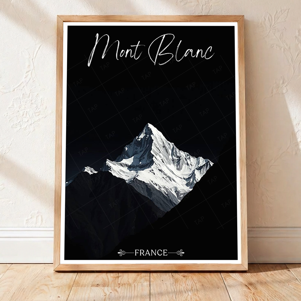 Mont Blanc - France - Travel Art Wall Deco Poster - Art Print - Travel Art Poster