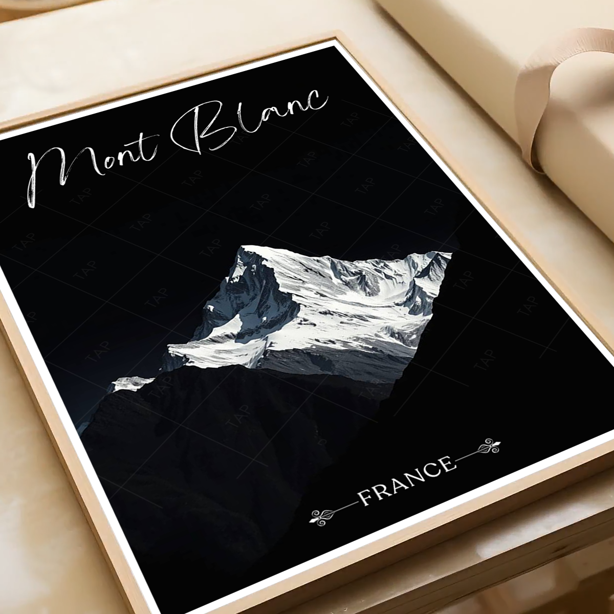 Mont Blanc - France - Travel Art Wall Deco Poster - Art Print - Travel Art Poster