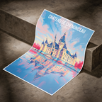Château de Chenonceau - France - Travel Art Wall Deco Poster - Art Print - Travel Art Poster