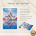 Château de Chenonceau - France - Travel Art Wall Deco Poster - Art Print - Travel Art Poster