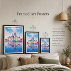 Château de Chenonceau - France - Travel Art Wall Deco Poster - Art Print - Travel Art Poster