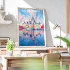 Château de Chenonceau - France - Travel Art Wall Deco Poster - Art Print - Travel Art Poster