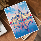 Château de Chenonceau - France - Travel Art Wall Deco Poster - Art Print - Travel Art Poster
