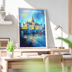 Château des Dames - France - Travel Art Wall Deco Poster - Art Print - Travel Art Poster