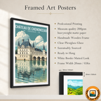 Ladies' Castle - France - Travel Art Wall Deco Poster - Art Print - Travel Art Poster