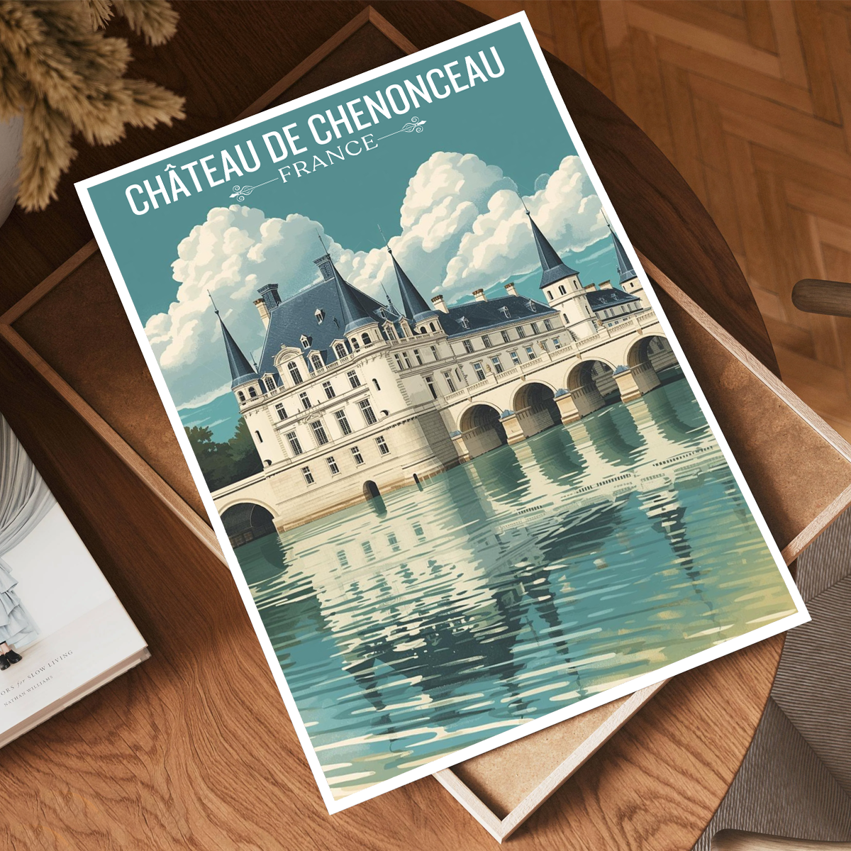 Ladies' Castle - France - Travel Art Wall Deco Poster - Art Print - Travel Art Poster