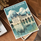 Ladies' Castle - France - Travel Art Wall Deco Poster - Art Print - Travel Art Poster