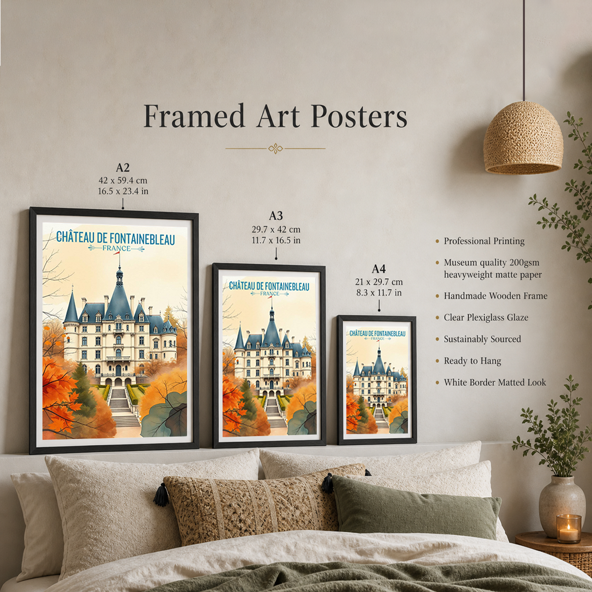 French Vatican - France - Travel Art Wall Deco Poster - Art Print - Travel Art Poster