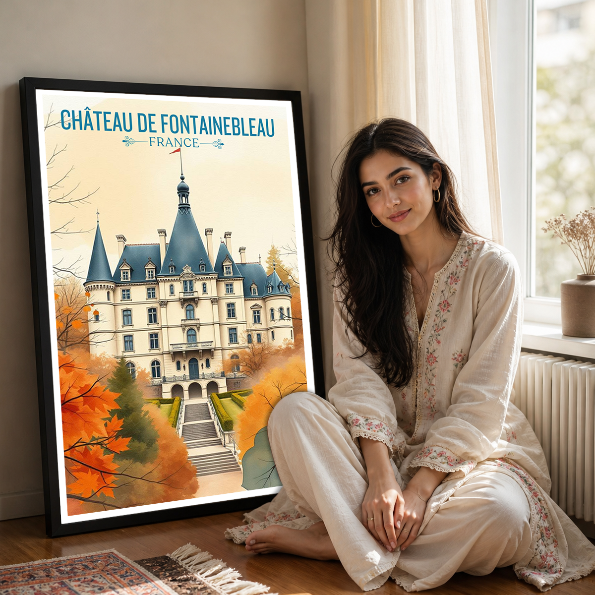 French Vatican - France - Travel Art Wall Deco Poster - Art Print - Travel Art Poster