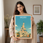 Disney World - France - Travel Art Wall Deco Poster - Art Print - Travel Art Poster