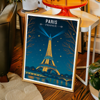 Eiffel Tower - France - Travel Art Wall Deco Poster - Art Print - Travel Art Poster