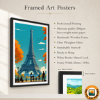 La Tour Eiffel - France - Travel Art Wall Deco Poster - Art Print - Travel Art Poster