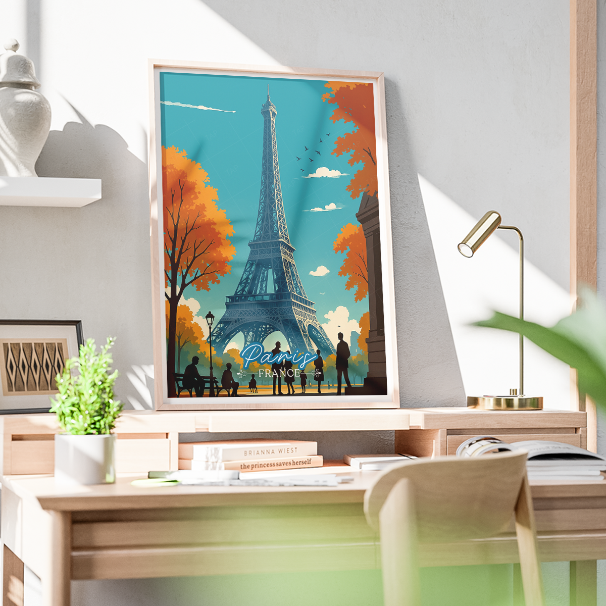 La Tour Eiffel - France - Travel Art Wall Deco Poster - Art Print - Travel Art Poster