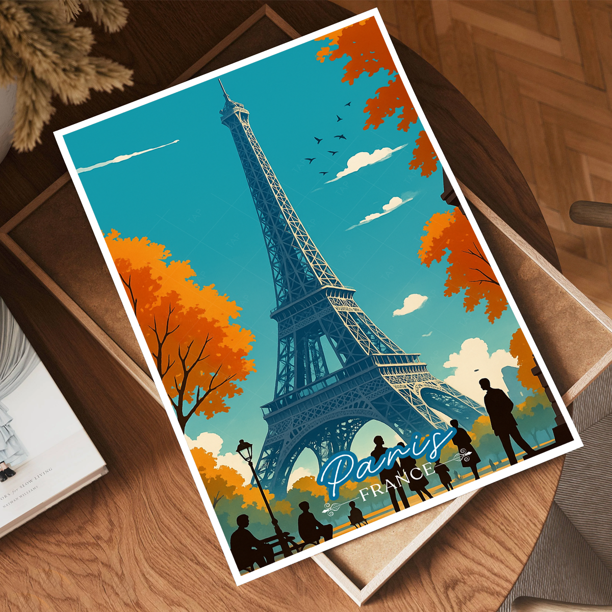 La Tour Eiffel - France - Travel Art Wall Deco Poster - Art Print - Travel Art Poster