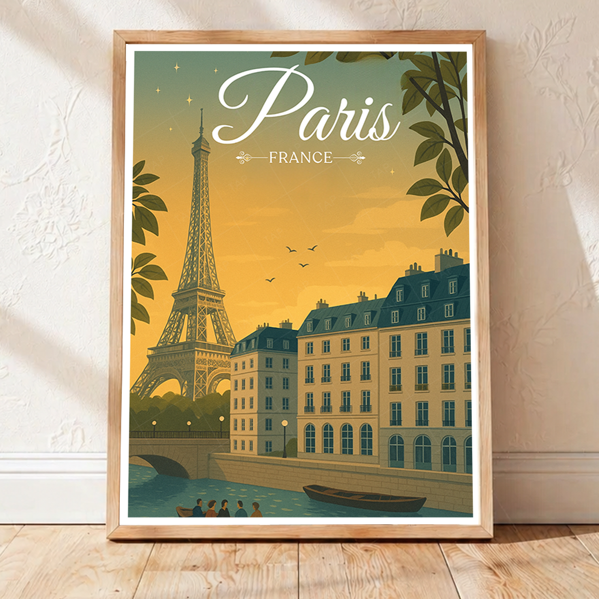 The Iron Lady - France - Travel Art Wall Deco Poster - Art Print - Travel Art Poster