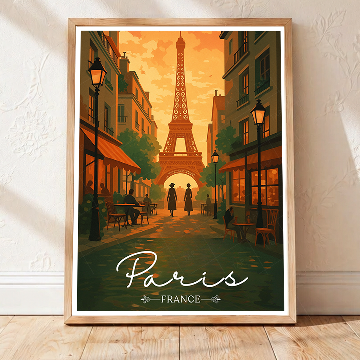 Mr. Eiffel's Tower - France - Travel Art Wall Deco Poster - Art Print - Travel Art Poster