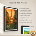 Mr. Eiffel's Tower - France - Travel Art Wall Deco Poster - Art Print - Travel Art Poster