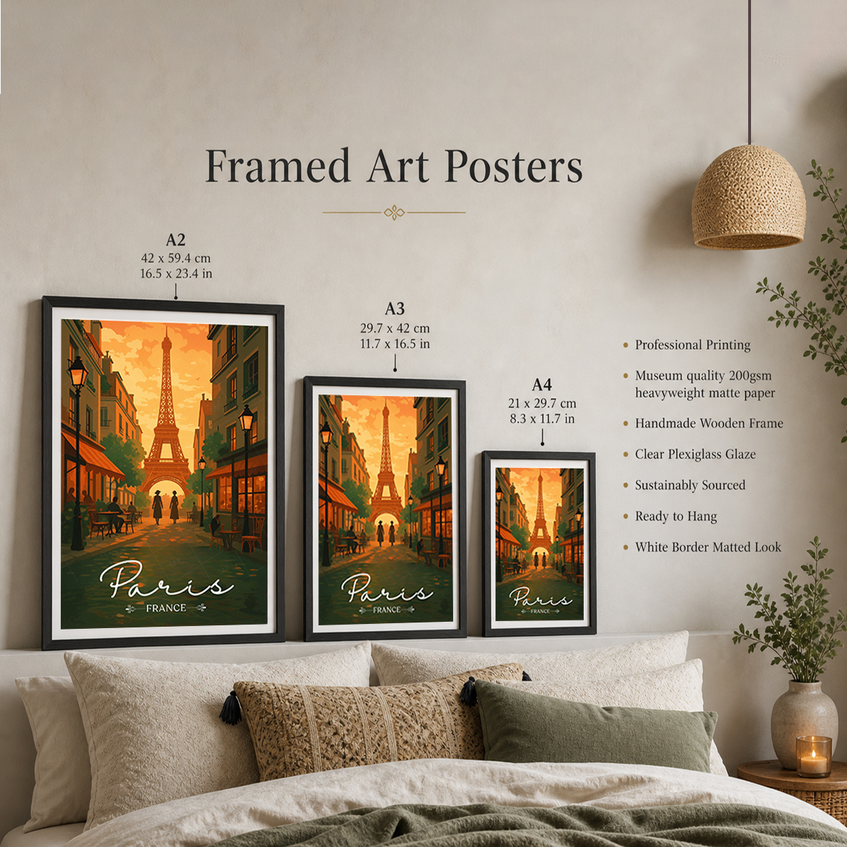 Mr. Eiffel's Tower - France - Travel Art Wall Deco Poster - Art Print - Travel Art Poster