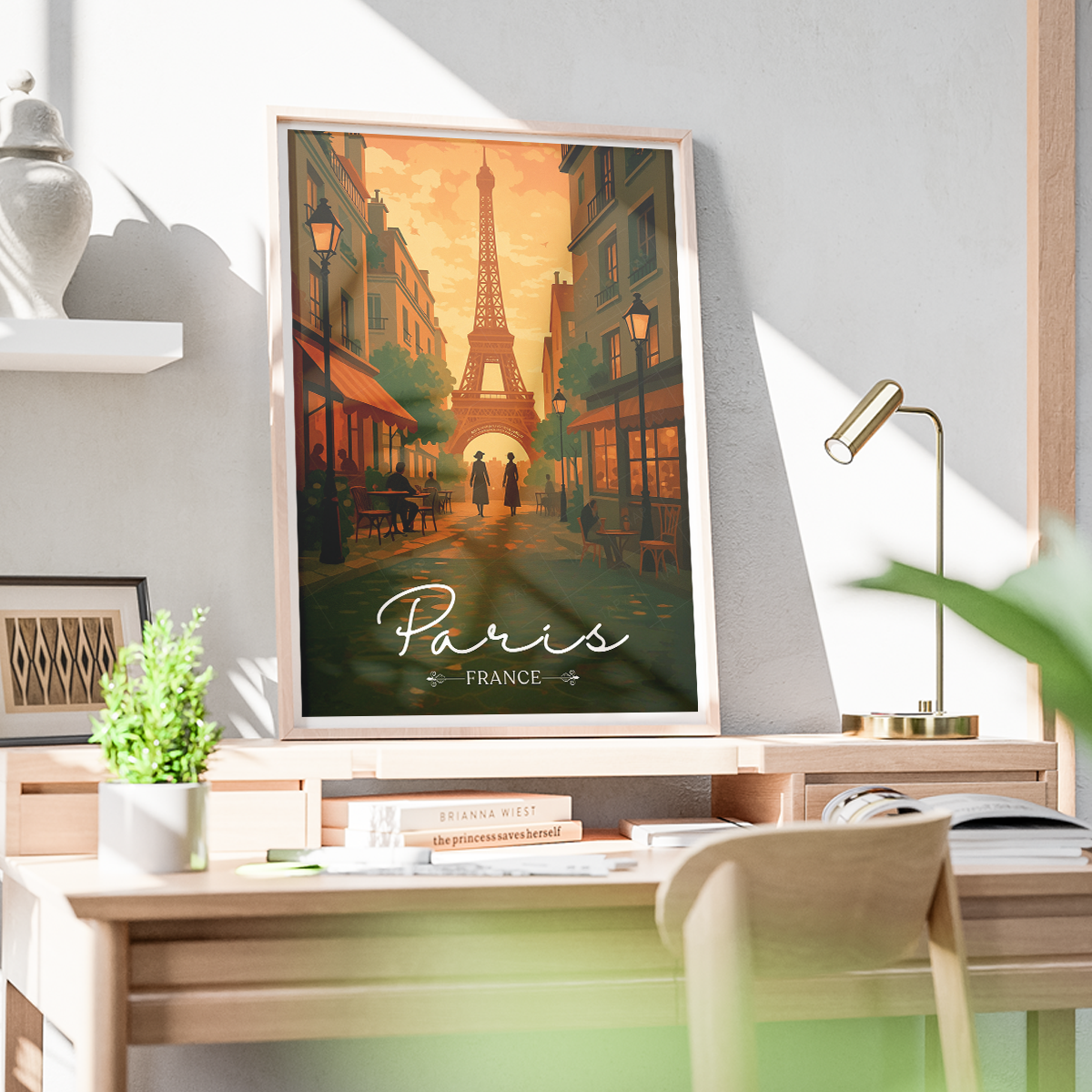 Mr. Eiffel's Tower - France - Travel Art Wall Deco Poster - Art Print - Travel Art Poster