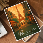 Mr. Eiffel's Tower - France - Travel Art Wall Deco Poster - Art Print - Travel Art Poster