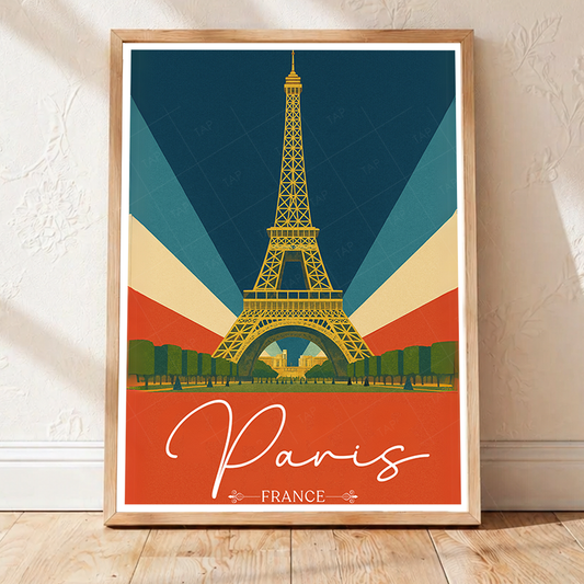 La Dame de Fer - France - Travel Art Wall Deco Poster - Art Print - Travel Art Poster