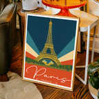 La Dame de Fer - France - Travel Art Wall Deco Poster - Art Print - Travel Art Poster
