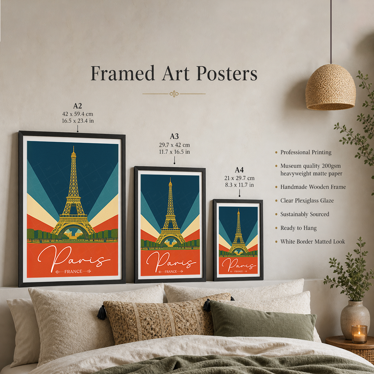 La Dame de Fer - France - Travel Art Wall Deco Poster - Art Print - Travel Art Poster