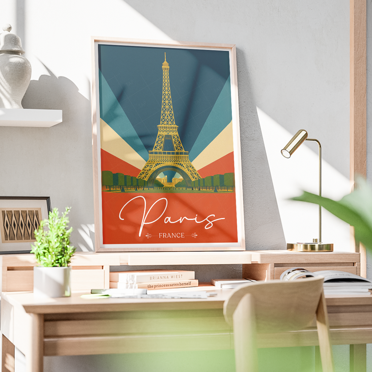 La Dame de Fer - France - Travel Art Wall Deco Poster - Art Print - Travel Art Poster