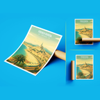 French Riviera - France - Travel Art Wall Deco Poster - Art Print - Travel Art Poster