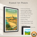 French Riviera - France - Travel Art Wall Deco Poster - Art Print - Travel Art Poster