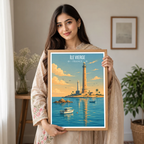 Île Vierge - France - Travel Art Wall Deco Poster - Art Print - Travel Art Poster