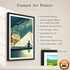 Musée du Louvre - France - Travel Art Wall Deco Poster - Art Print - Travel Art Poster