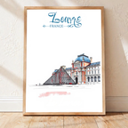 Musée Napoléon - France - Travel Art Wall Deco Poster - Art Print - Travel Art Poster