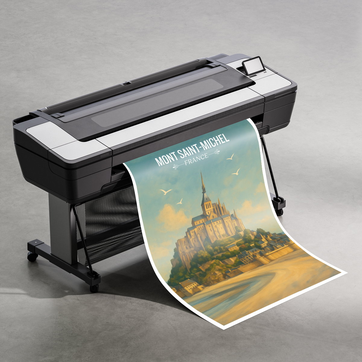 Mont Saint-Michel - France - Travel Art Wall Deco Poster - Art Print - Travel Art Poster