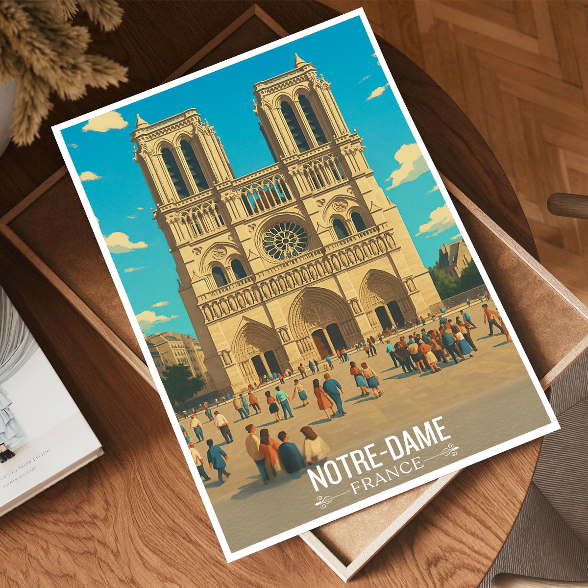 Notre-Dame of Paris - France - Travel Art Wall Deco Poster - Art Print - Travel Art Poster