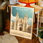 Palace of Popes - France - Travel Art Wall Deco Poster - Art Print - Travel Art Poster