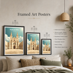 Palace of Popes - France - Travel Art Wall Deco Poster - Art Print - Travel Art Poster