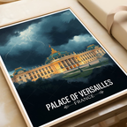 Palace of Versailles - France - Travel Art Wall Deco Poster - Art Print - Travel Art Poster