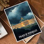 Palace of Versailles - France - Travel Art Wall Deco Poster - Art Print - Travel Art Poster
