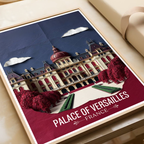 Château de Versailles - France - Travel Art Wall Deco Poster - Art Print - Travel Art Poster