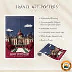 Château de Versailles - France - Travel Art Wall Deco Poster - Art Print - Travel Art Poster