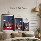 Château de Versailles - France - Travel Art Wall Deco Poster - Art Print - Travel Art Poster