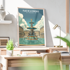 Place de La Concorde - France - Travel Art Wall Deco Poster - Art Print - Travel Art Poster