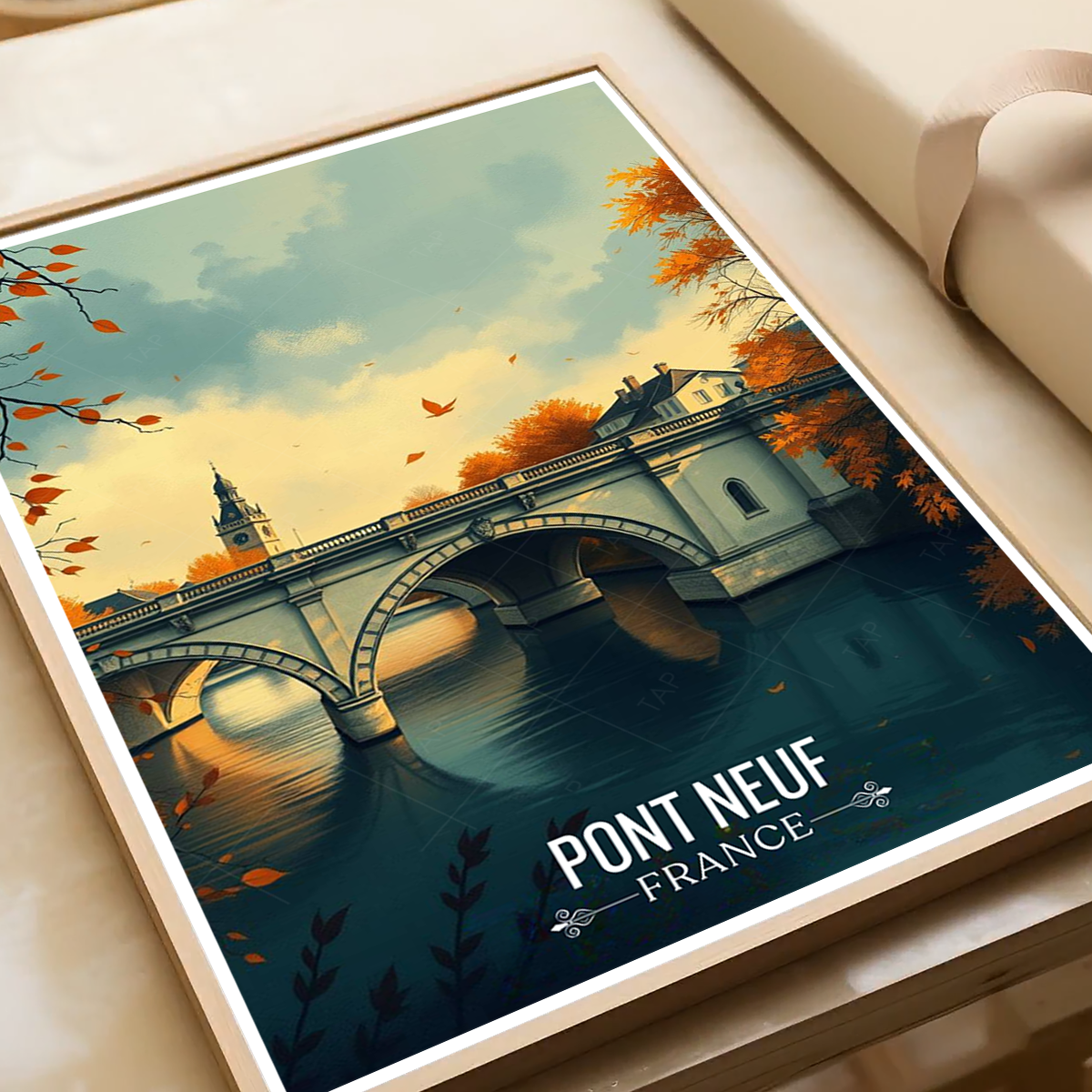 Pont Neuf - France - Travel Art Wall Deco Poster - Art Print - Travel Art Poster